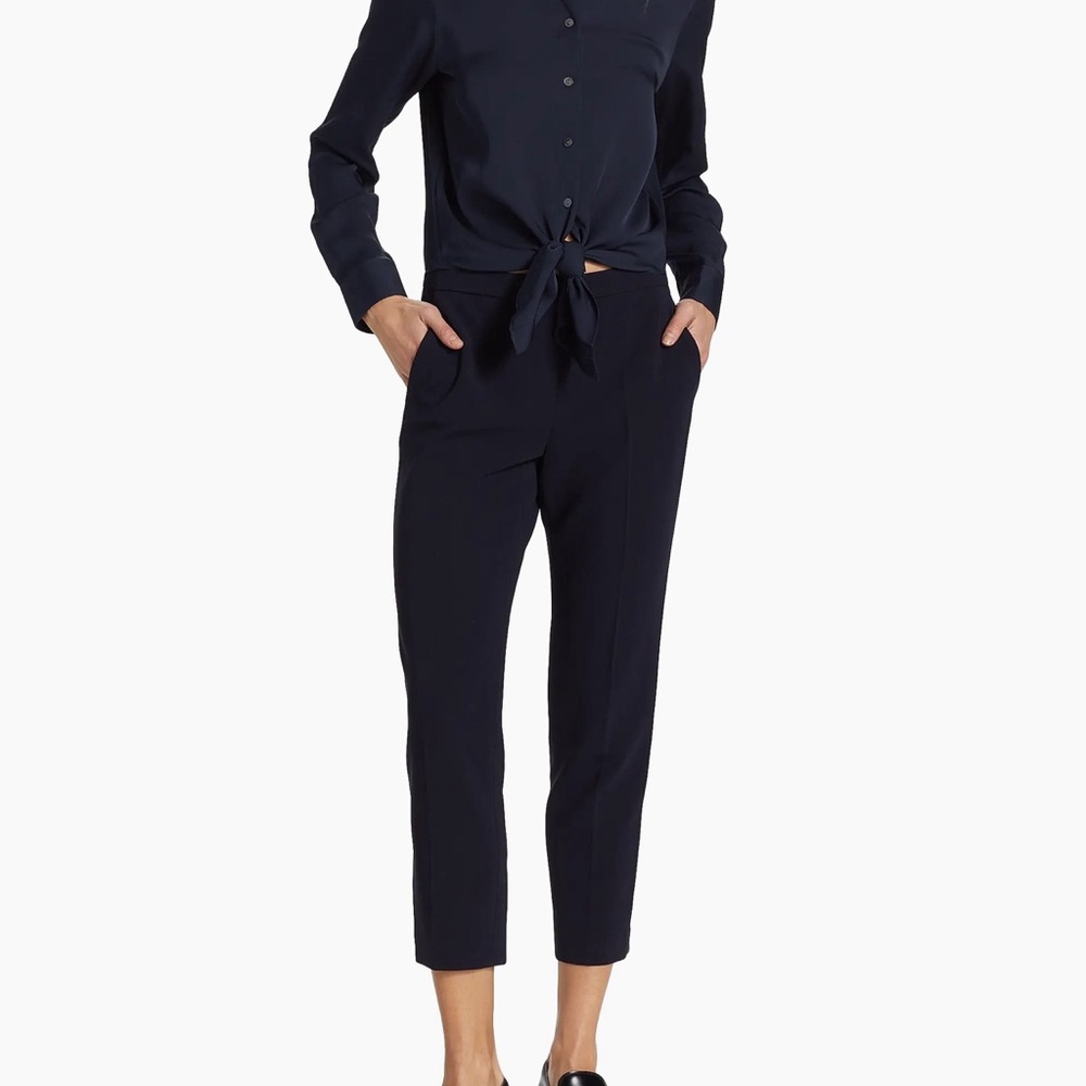 Theory Black  Cropped Pants Small
